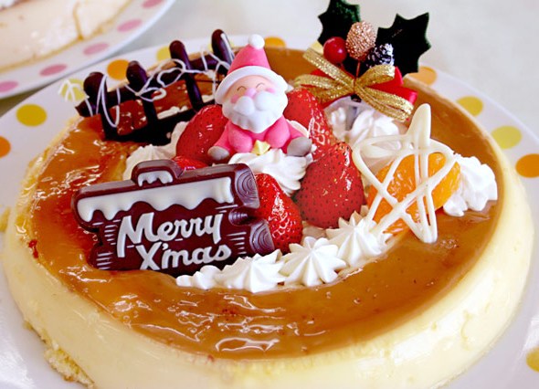 ジャンボプリン 大きな大きなプリン ロンシャン洋菓子店のクリスマスケーキ